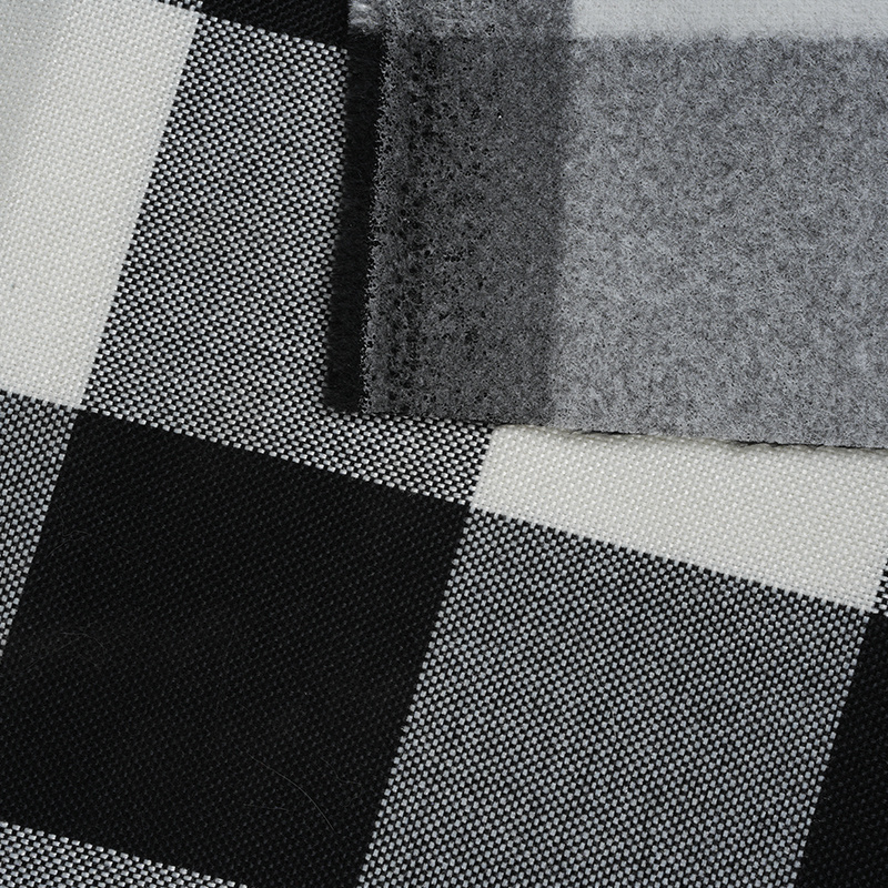 Tkanina lniana poliestrowa w kratę 10*10