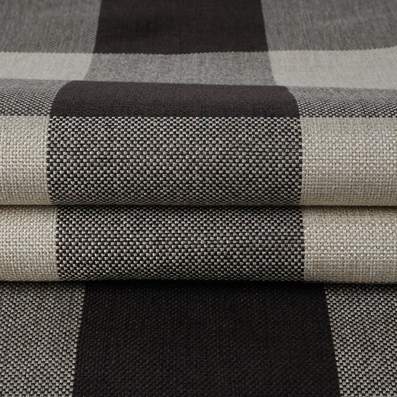 Tkanina lniana poliestrowa w kratę 10*10