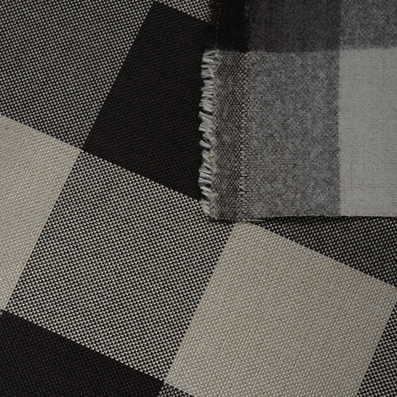 Tkanina lniana poliestrowa w kratę 10*10